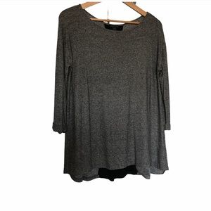 J‎ Jill Wearever Collection Long Sleeve Round Neck Pleated Back Size XS